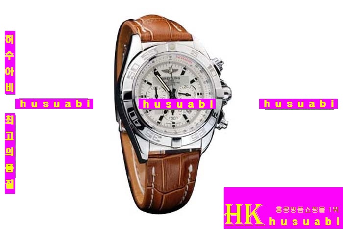 �����Ʋ�� �������׽ð� Breiting ���ڸ�ǰ�ð� ���׹�� Replica Breitling Chronomat B01 Japanese Quartz Movement Tan leather strap Men