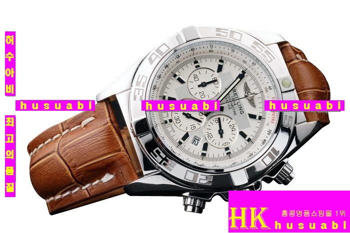 �����Ʋ�� �������׽ð� Breiting ���ڸ�ǰ�ð� ���׹�� Replica Breitling Chronomat B01 Japanese Quartz Movement Tan leather strap Men