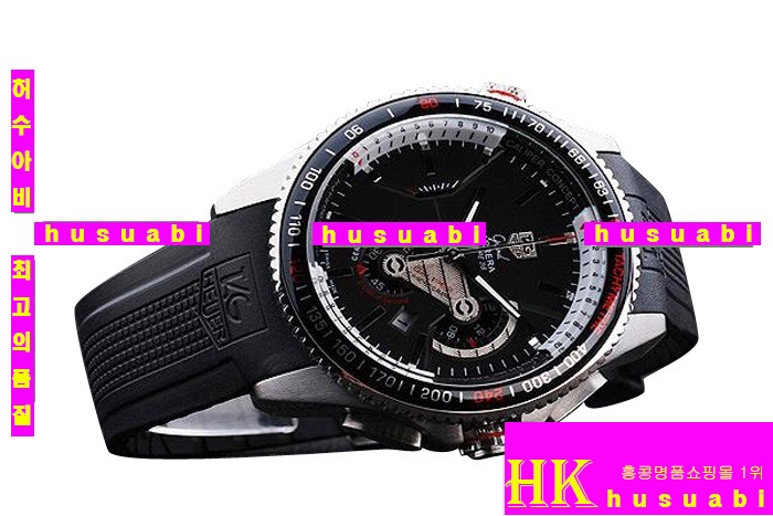 �±�ȣ�̾� ���ڽð� Tag Heuer Carrera Black rubber Bracelet Japanese Quartz MOVEMENT 43 mm Men tag06