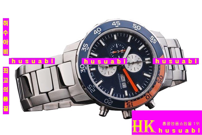���̴������� �ð� IWC ��ǰ�����ð� Replica IWC Schaffhausen Men Blue and Red Dail Japanese Quartz 44 x 51 mm. YC010-40