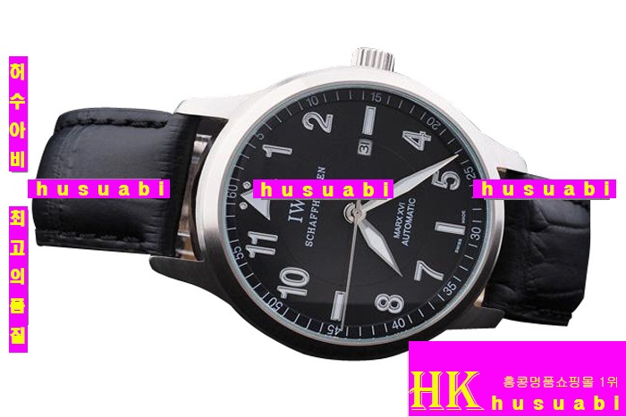 iwc���Ϸ�ũ�γ�-���̴������� ��ǰ�ð�]IWC �����ð� ���׹�� Replica IWC Schaffhausen Men Black Automatic Movement 38 mm. YC010-39