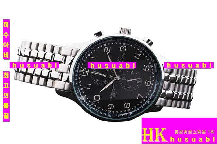 ���̴������� �����ð�귣�� Replica IWC Schaffhausen Japanese Quartz Movement Black Stainless Steel 43 mm. YC010-31