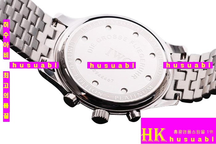 ���̴������� �����ð�귣�� Replica IWC Schaffhausen Japanese Quartz Movement Black Stainless Steel 43 mm. YC010-31