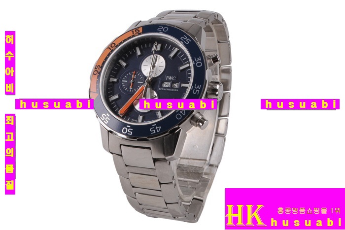 ���̴������� ������ǰ�ð� Replica IWC Schaffhausen Dark Blue Dail Japanese Quartz Movement 44 x 51 mm. YC010-28