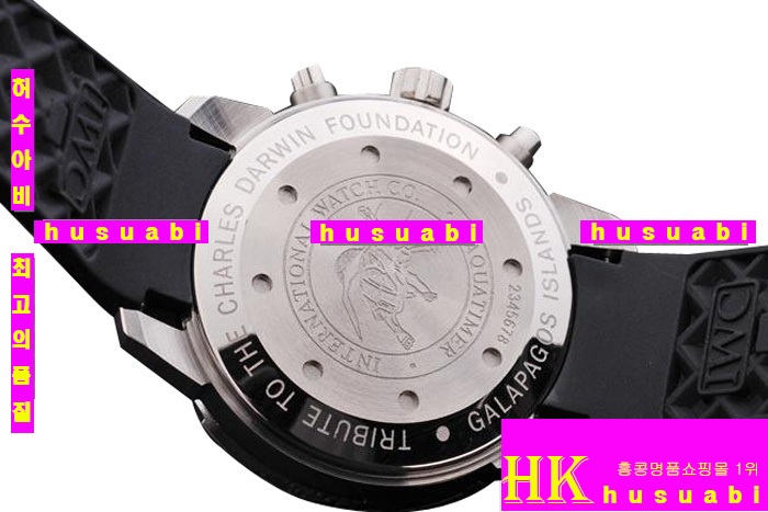 ���̴������� �����ð� Replica IWC Schaffhausen Black and Yellow Bezel Japanese Quartz Movement 44 x 51 mm. YC010-18