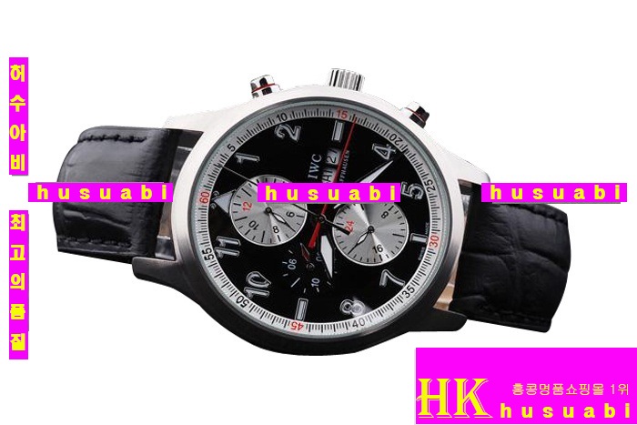 ���̴������� ���� �ð� IWC ��ǰ �����ð� ���׹�� Replica IWC Schaffhausen Automatic Movement Black Leather Men