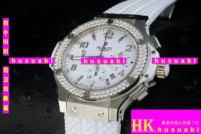 HUBLOT - �ð� BIG BANG CHRONOGRAPH WHITE DIAL DIAMOND