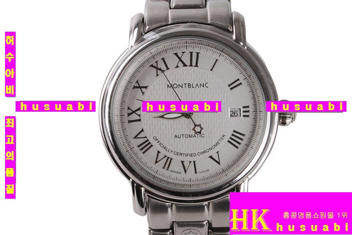 ������ MontBlanc �����ð� �α���ǰ Replica MontBlanc Japanese Quartz Movement Pure Silver Stainless Steel Single Crown Men. YC00-042