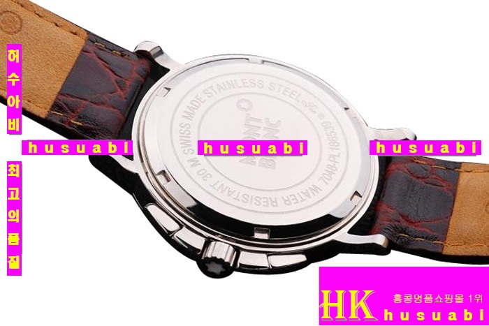 ������ MontBlanc�α���ǰ ���ڽð� ���׹�� Replica MontBlanc Japanese Quartz Movement Brown Leather Strap White Bezel Stainless Men. YC00-039