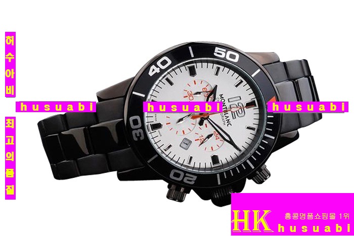 ������ MontBlanc ���ڸ�ǰ�ð� Replica MontBlanc Japanese Quartz Movement Black Stainless Steel with White Dial Men. YC00-033