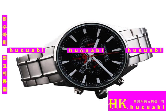 ������ ��ǰ�귣��ð� MontBlanc �����ð� Replica MontBlanc Japanese Quartz Movement Black Dial Stainless Steel Men. YC00-032