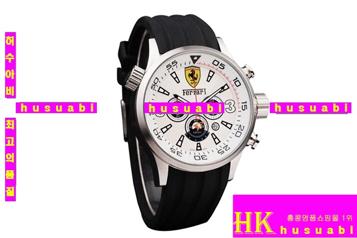 ��� ������ǰ�ð� Replica Ferrari Men Black Rubber Strap Japanese Quartz Movement. YC001-10