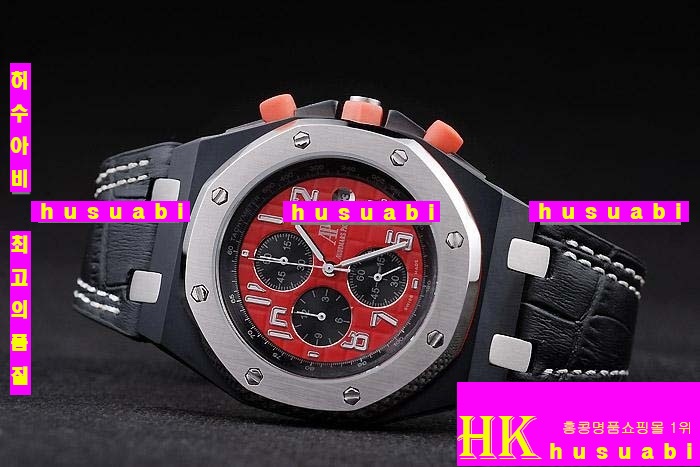 ������ �ð� Replica Audemars Piguet Royal Oak Men Black Watchband Japanese Quartz Movement.928-115