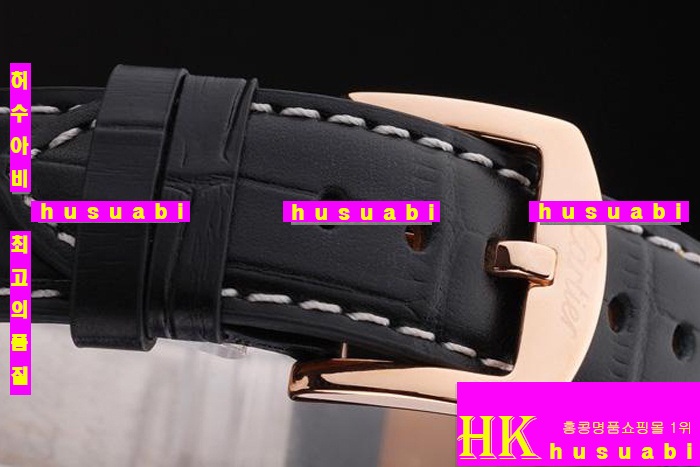 ��쿡 ���ڽð�.Replica Cartier Japanese Quartz MOVEMENT Black Bracelet men.117-040