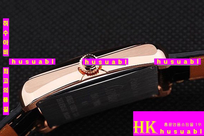 ��쿡 ���ڽð�.Replica Cartier Japanese Quartz MOVEMENT 440 stainless steel Black Bracelet men.117-031