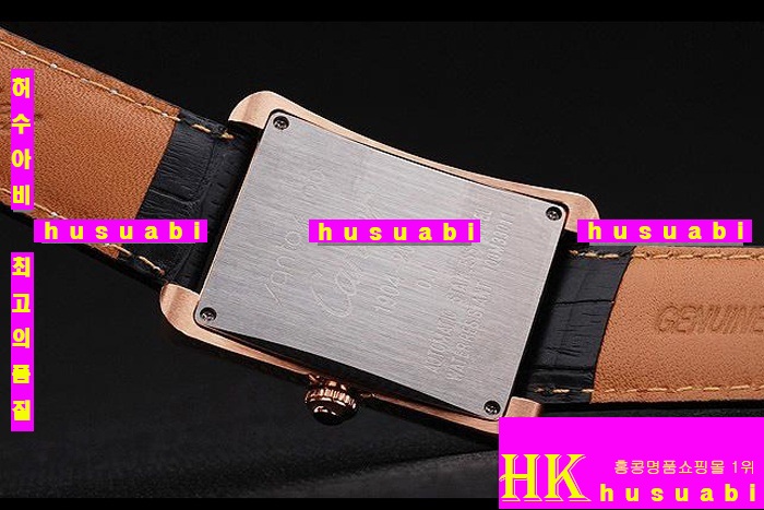 ��쿡 ���ڽð�.Replica Cartier Japanese Quartz MOVEMENT 440 stainless steel Black Bracelet men.117-031