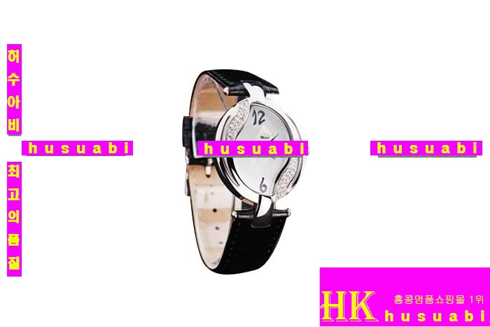 ���ĵ� ���ڽð� Replica Chopard Japanese Quartz MOVEMENT Polished Case Fancy Bezel Black leather Bracelet Women. sa-14