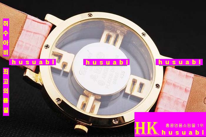 ���ĵ� ���ڽð� Replica Chopard Japanese Quartz MOVEMENT 18k yellow gold Case Bezel Pink Bracelet Women. sa-5