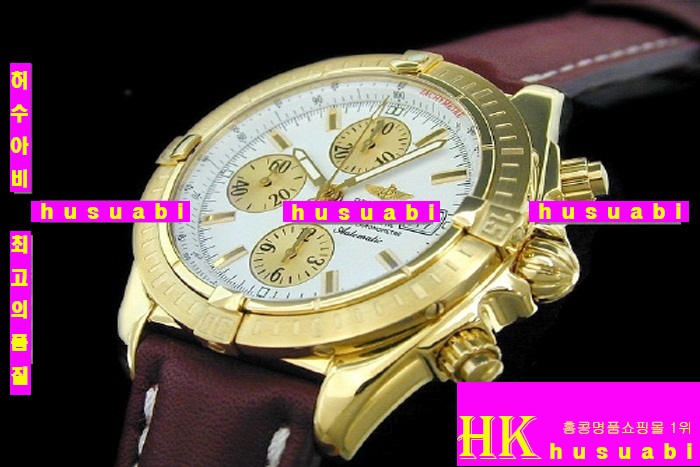 �����Ʋ�� ũ�γ��-�����Ʋ�� ��Ʈ ����-BREITLING - �ð� WINDRIDER CHRONOMAT YELLOWGOLD LATHER STRAP 2