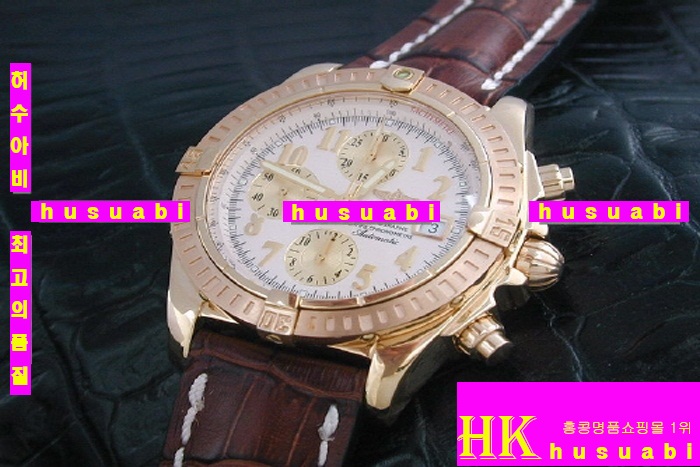 �����Ʋ�� ũ�γ��-�����Ʋ�� �ð�-BREITLING - �ð� WINDRIDER CHRONOMAT ROSEGOLD LATHER STRAP 4