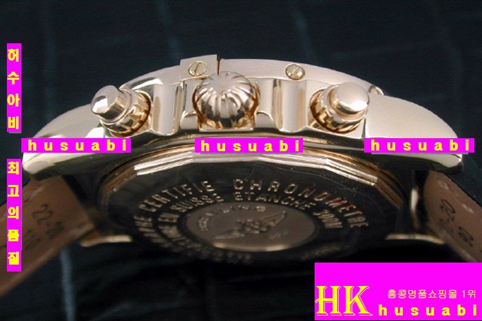 �����Ʋ�� ũ�γ��-�����Ʋ�� �ð�-BREITLING - �ð� WINDRIDER CHRONOMAT ROSEGOLD LATHER STRAP 4