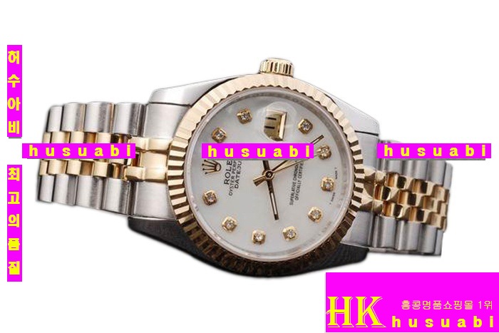 �η��� ���ڽð� Replica Rolex Datejust Automatic Movement Yellow gold Crown White Dial Men.928117-27