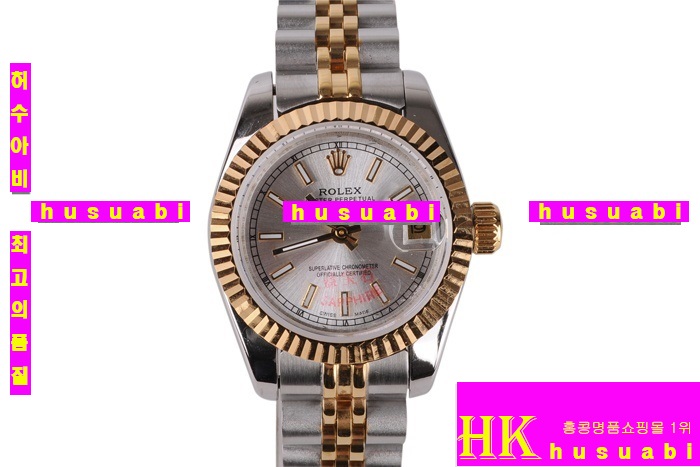 �η��� ���ڽð� Replica Rolex Datejust Automatic Movement Yellow gold and Silver Bracelet Women.928117-14