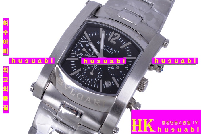 �Ұ��� ���ڽð� Replica Bvlgari Men Black Case Automatic MOVEMENT Stainless Steel.117928-57