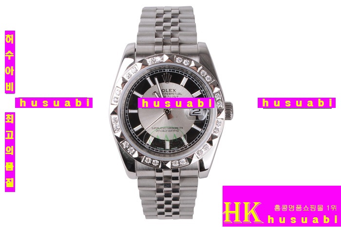 �η��� ���ڸ�ǰ�ð� Replica Rolex Datejust Automatic Movement White and Black Dial Men-A1386