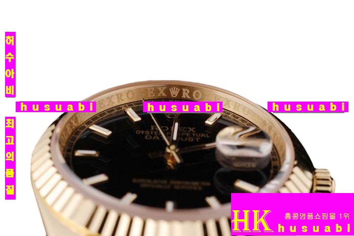 �η��� ���ڸ�ǰ�ð� Replica Rolex Datejust Automatic Movement Black Dial Yellow gold Stainless Men-A1331
