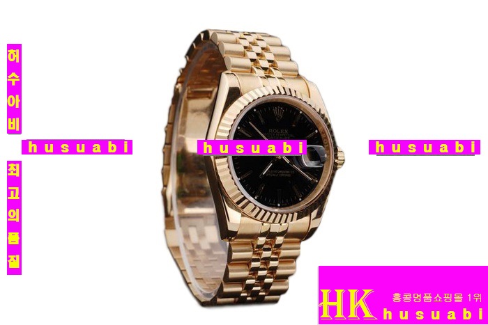 �η��� ���ڸ�ǰ�ð� Replica Rolex Datejust Automatic Movement Black Dial Pure Yellow Gold Men-A1328
