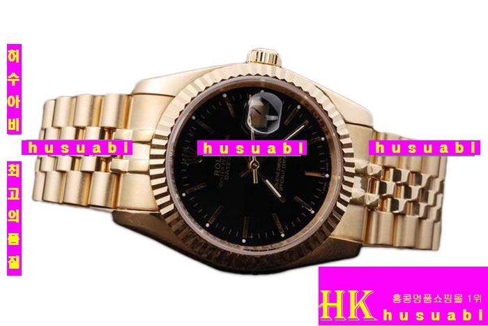 �η��� ���ڸ�ǰ�ð� Replica Rolex Datejust Automatic Movement Black Dial Pure Yellow Gold Men-A1328