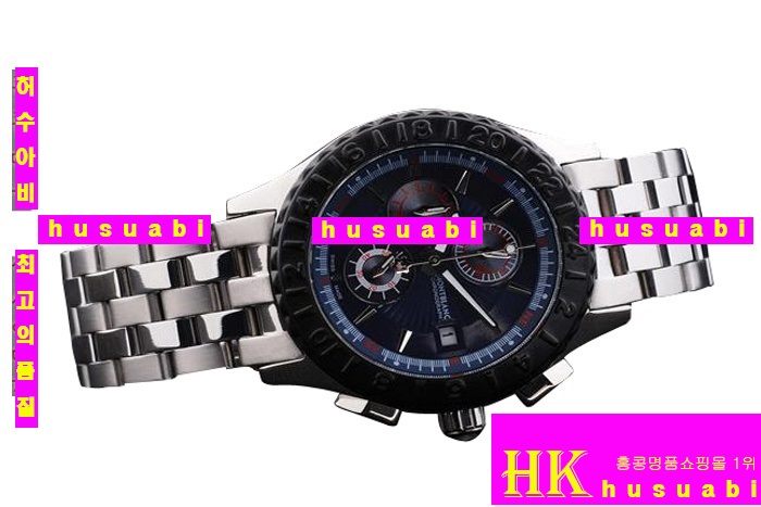 ������ ��ǰ�ð� MontBlanc ���ڽð� Replica MontBlanc Japanese Quartz Movement Blue Dial Black Bezel Stainless Steel Men. YC00-035