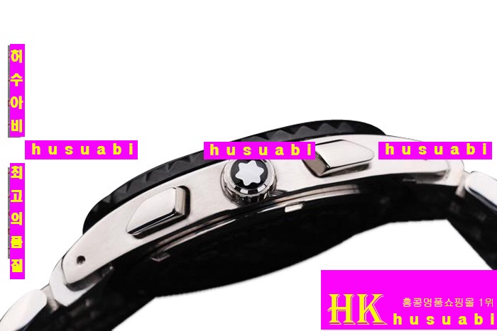 ������ ��ǰ�ð� MontBlanc ���ڽð� Replica MontBlanc Japanese Quartz Movement Blue Dial Black Bezel Stainless Steel Men. YC00-035