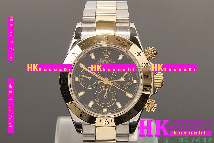�η��� �ð� 116523 DAYTONA TWO-TONE 14K BLACK DIAL