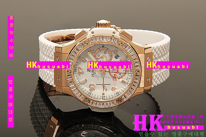 HUBLOT - �ð� BIG BANG CHRONOGRAPH ROSEGOLD WHITE DIAL DIAMOND