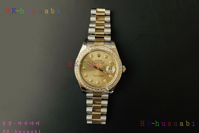  �η��� ���ڽð� Replica Rolex Datejust Automatic Movement Yellow gold Dial Crown Men.928117-32